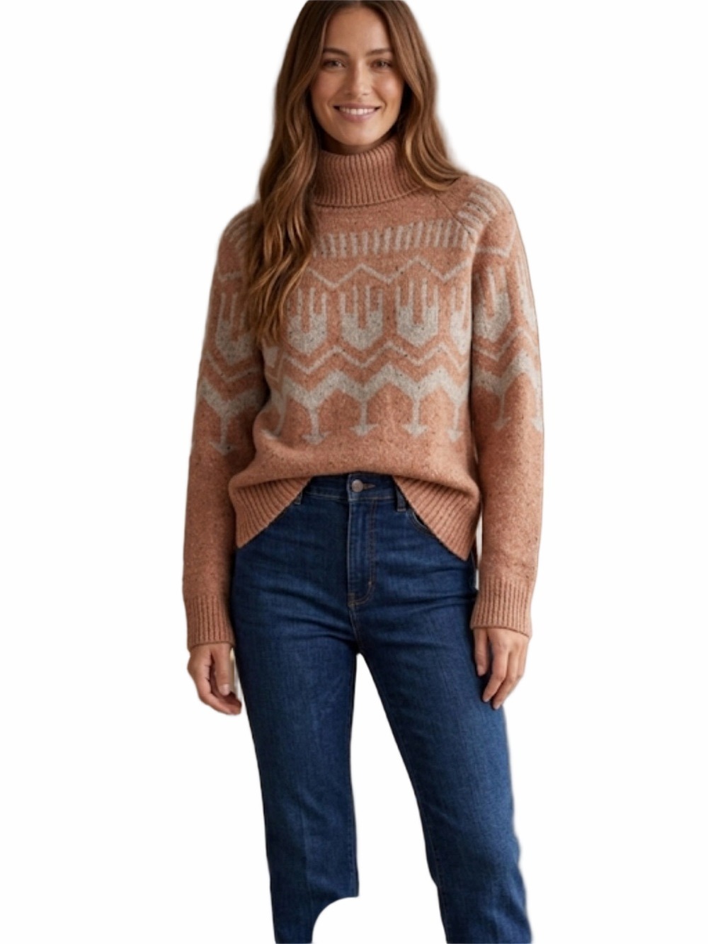 Obermeyer Willow Turtleneck Sweater Merino Alpaca Blend Women’s S